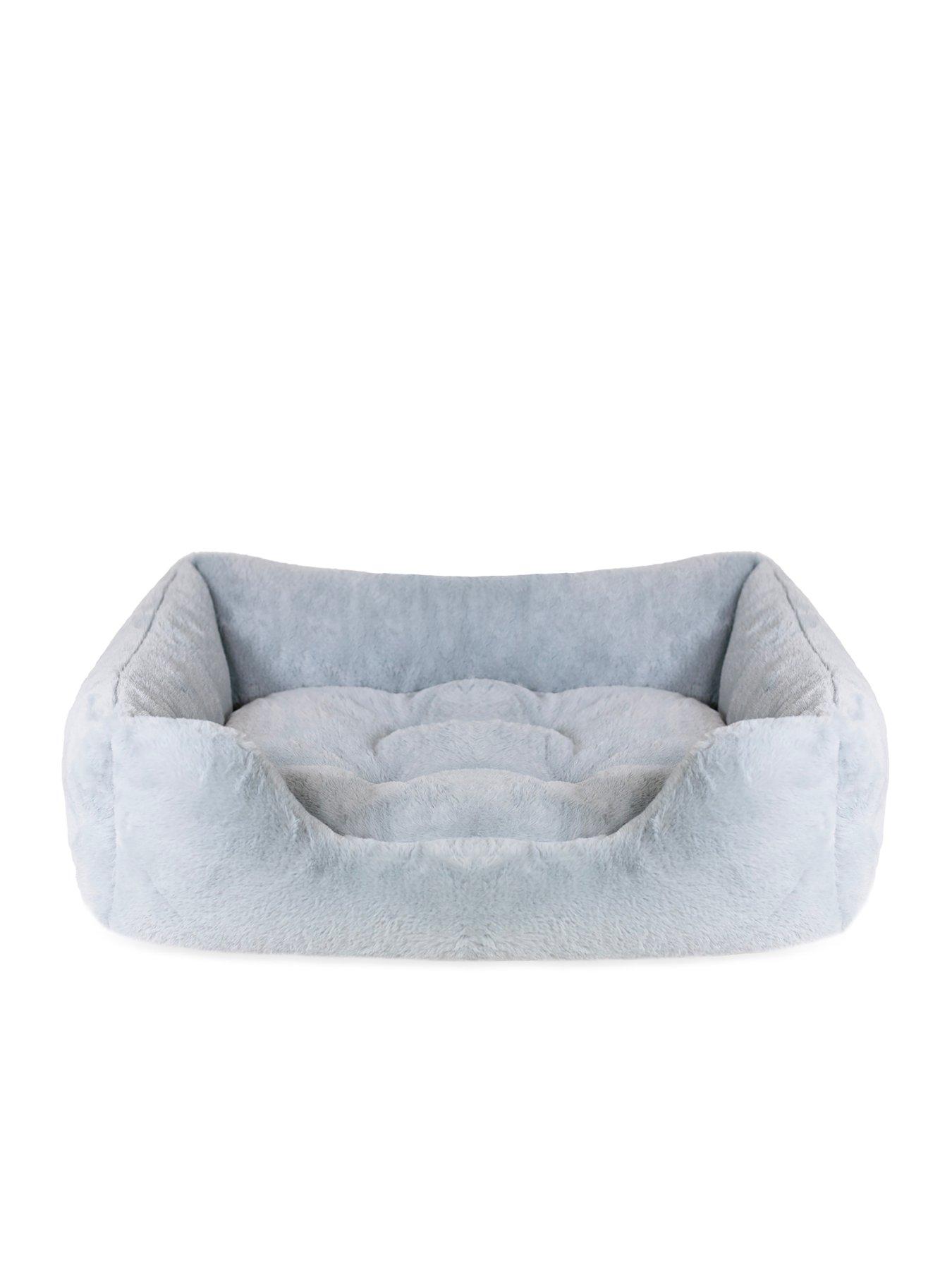 Product photograph of Rosewood Fur Box Bed - Blue - Medium from very.co.uk