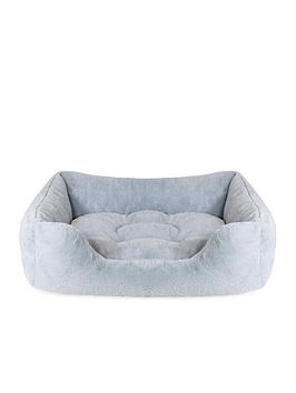 Product photograph of Rosewood Fur Box Bed - Blue - Large from very.co.uk