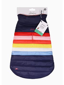 Product photograph of Joules Rainbow Snug Coat Small - Small from very.co.uk