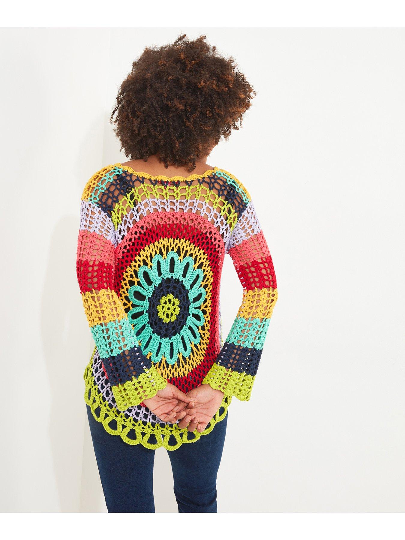 Joe Browns Fiesta Crochet Jumper Multi Very.co.uk