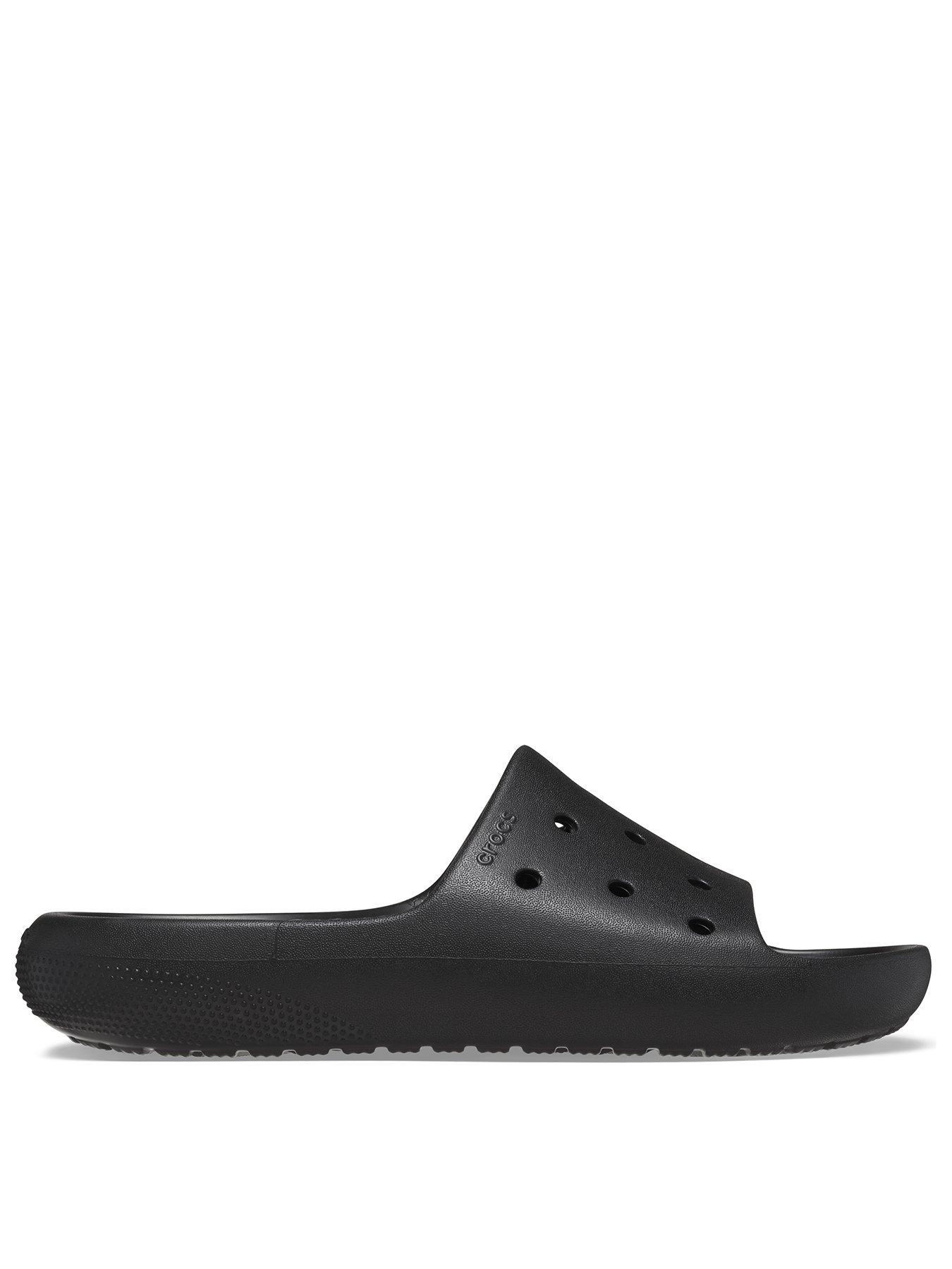 Crocs Men's Classic V2 Slide - Black | Very.co.uk