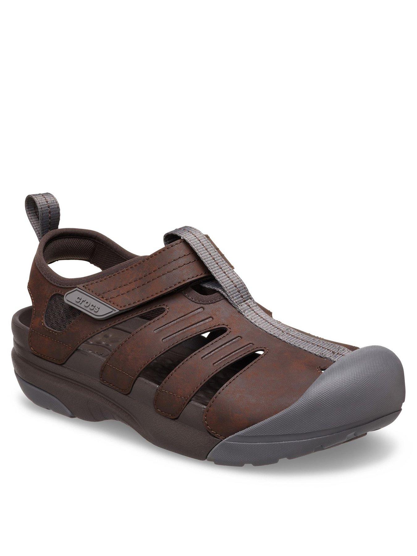 Crocs Men s Yukon Fisherman Sandal Brown Very