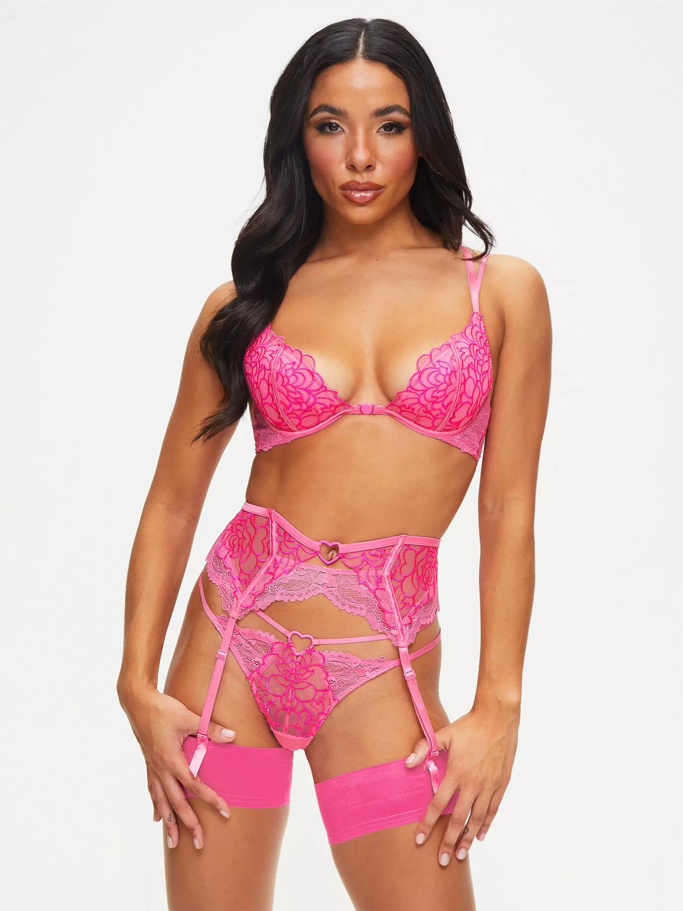 Plus Size Pink Seduction See Through Lace Sexy Teddy : r/PlusSizeFashion