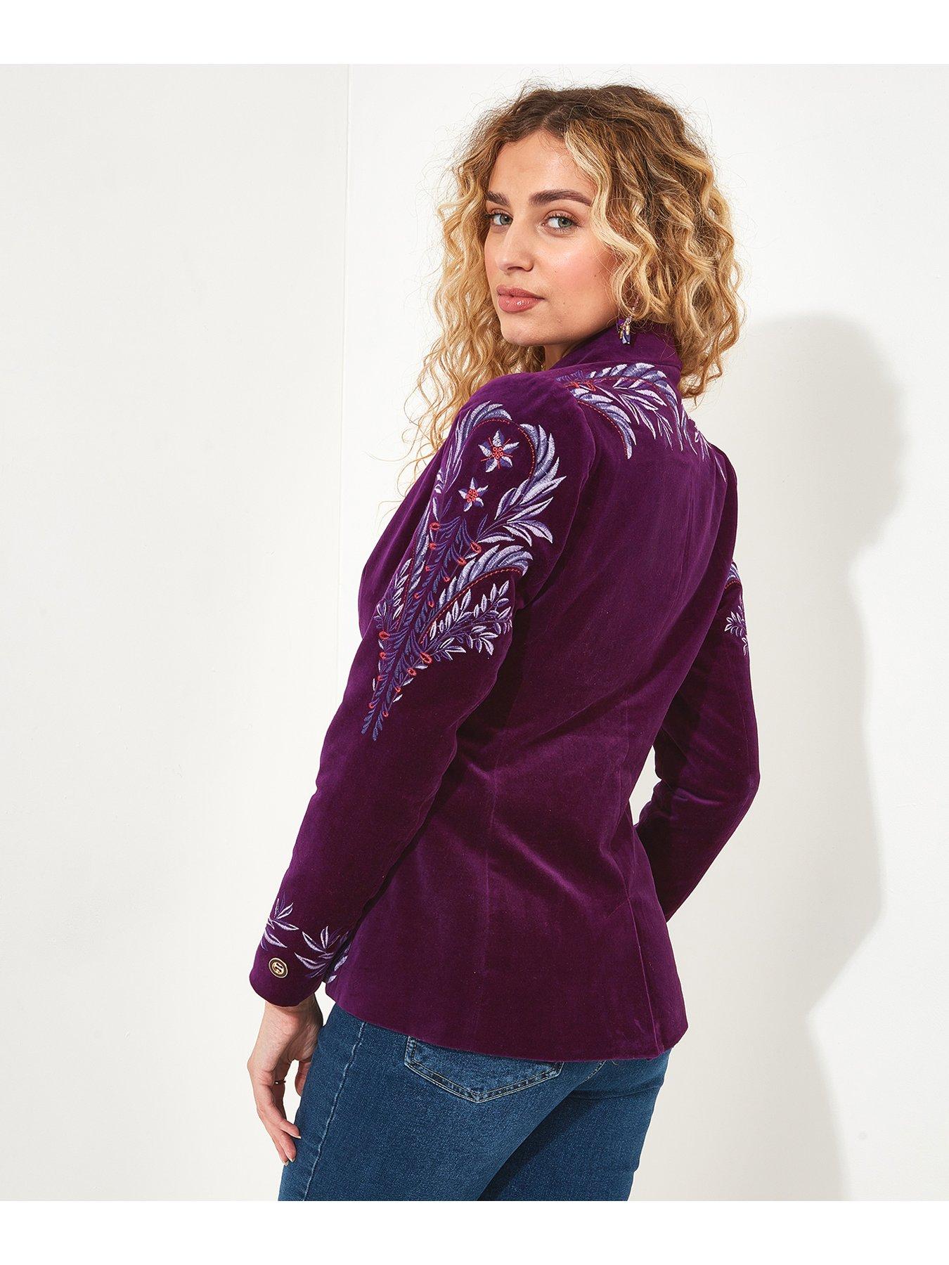 Joe Browns Remarkable Boutique Blazer - Purple | Very.co.uk