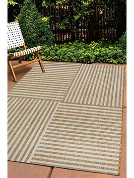 Product photograph of Very Home Linear Indoor Outdoor Flatweave Rug from very.co.uk