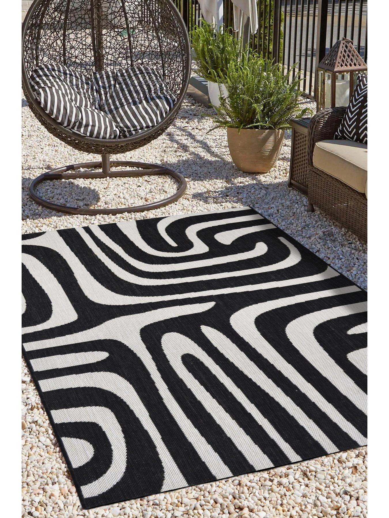 Product photograph of Indoor Outdoor Flatweave Rug from very.co.uk