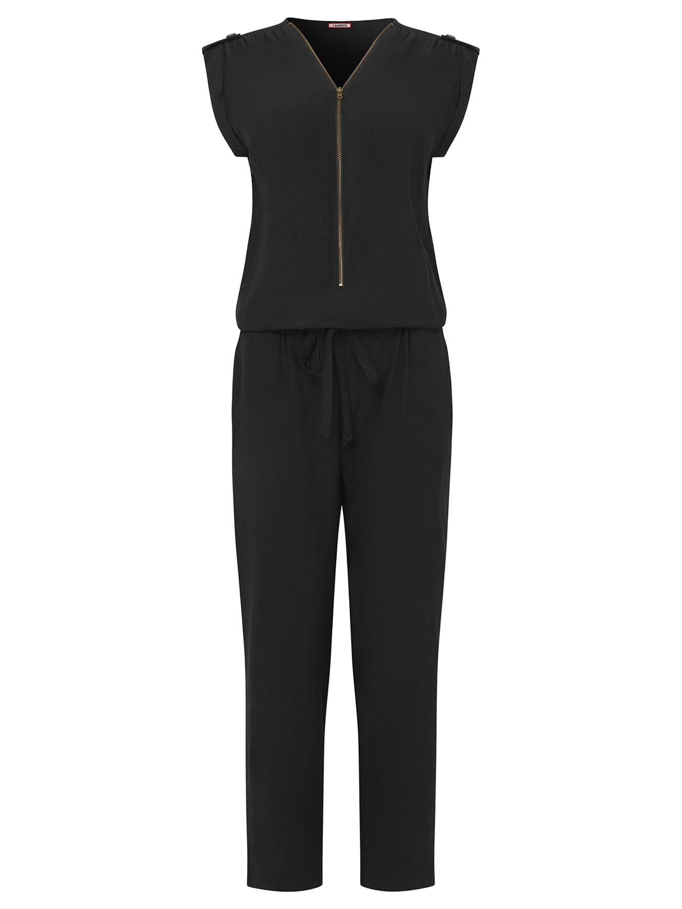Image 5 of 6 of Joe Browns Zip Front Jumpsuit - Black