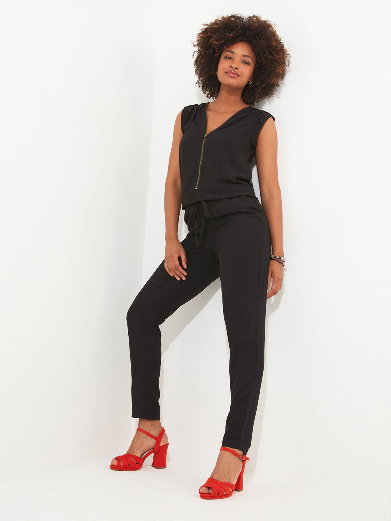 Image 6 of 6 of Joe Browns Zip Front Jumpsuit - Black
