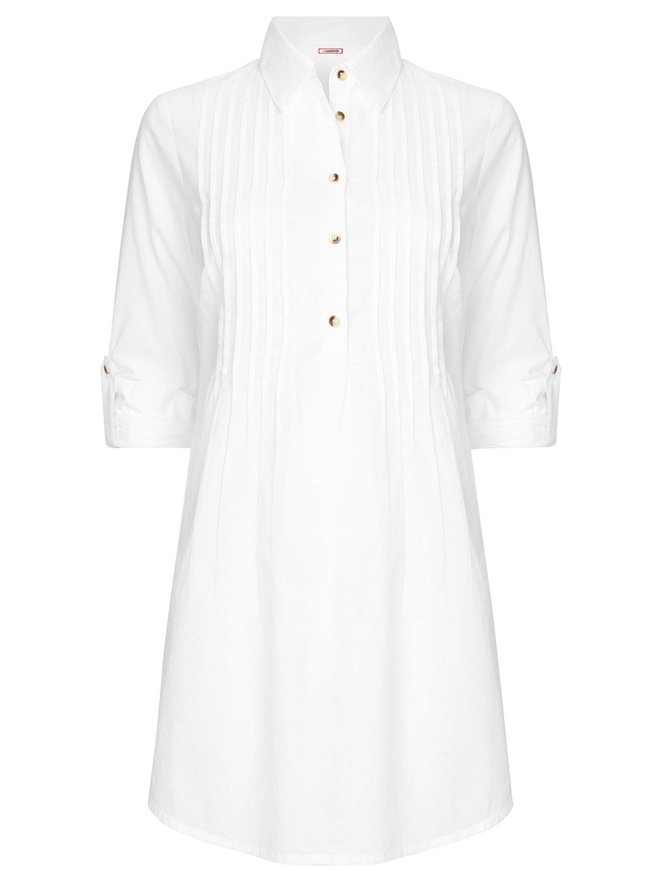 Image 5 of 5 of Joe Browns Longline Long Sleeve Blouse - White