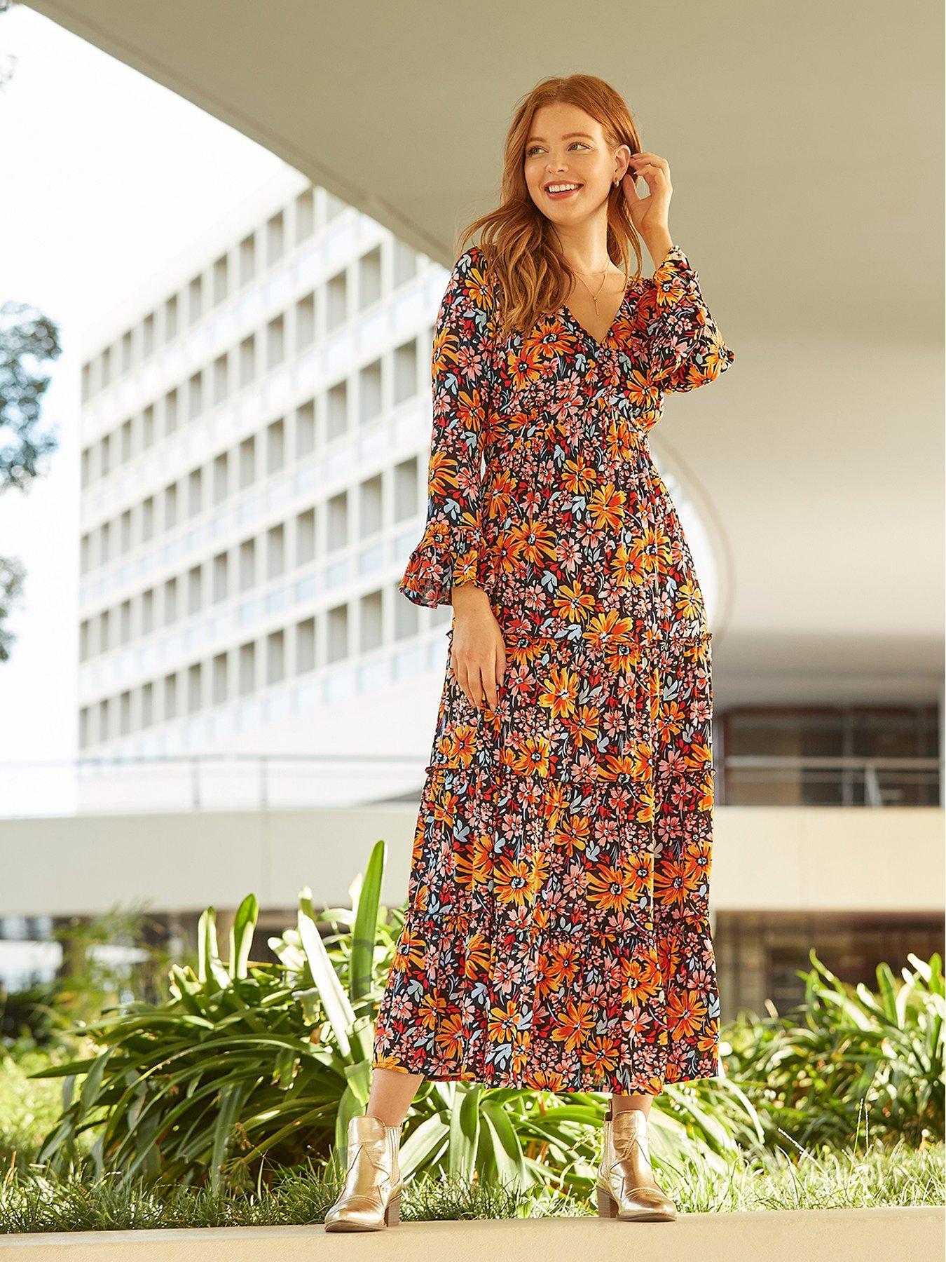 Very floral hot sale maxi dress