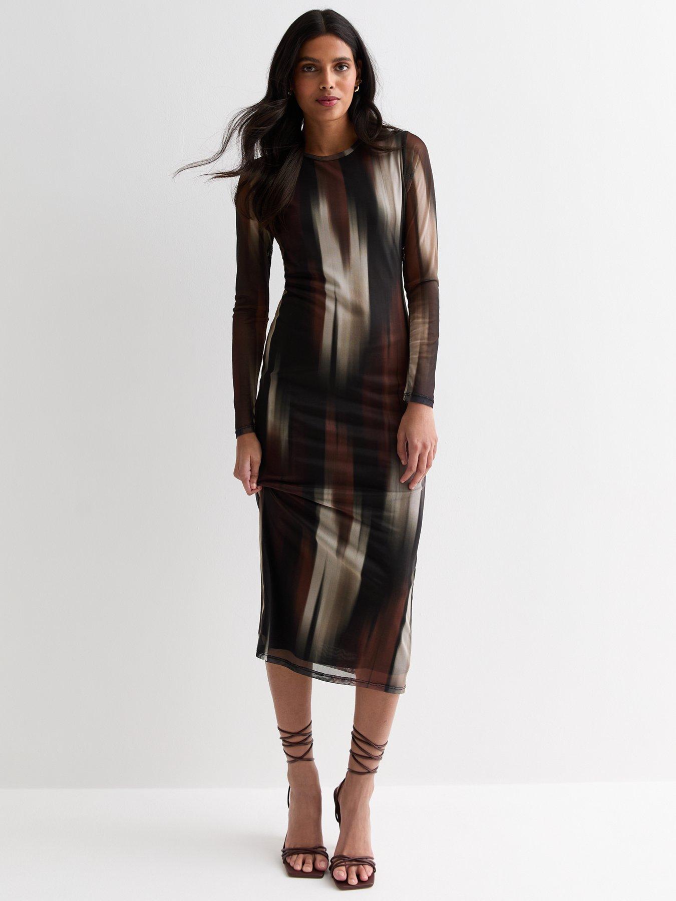 New look mesh midi dress hotsell