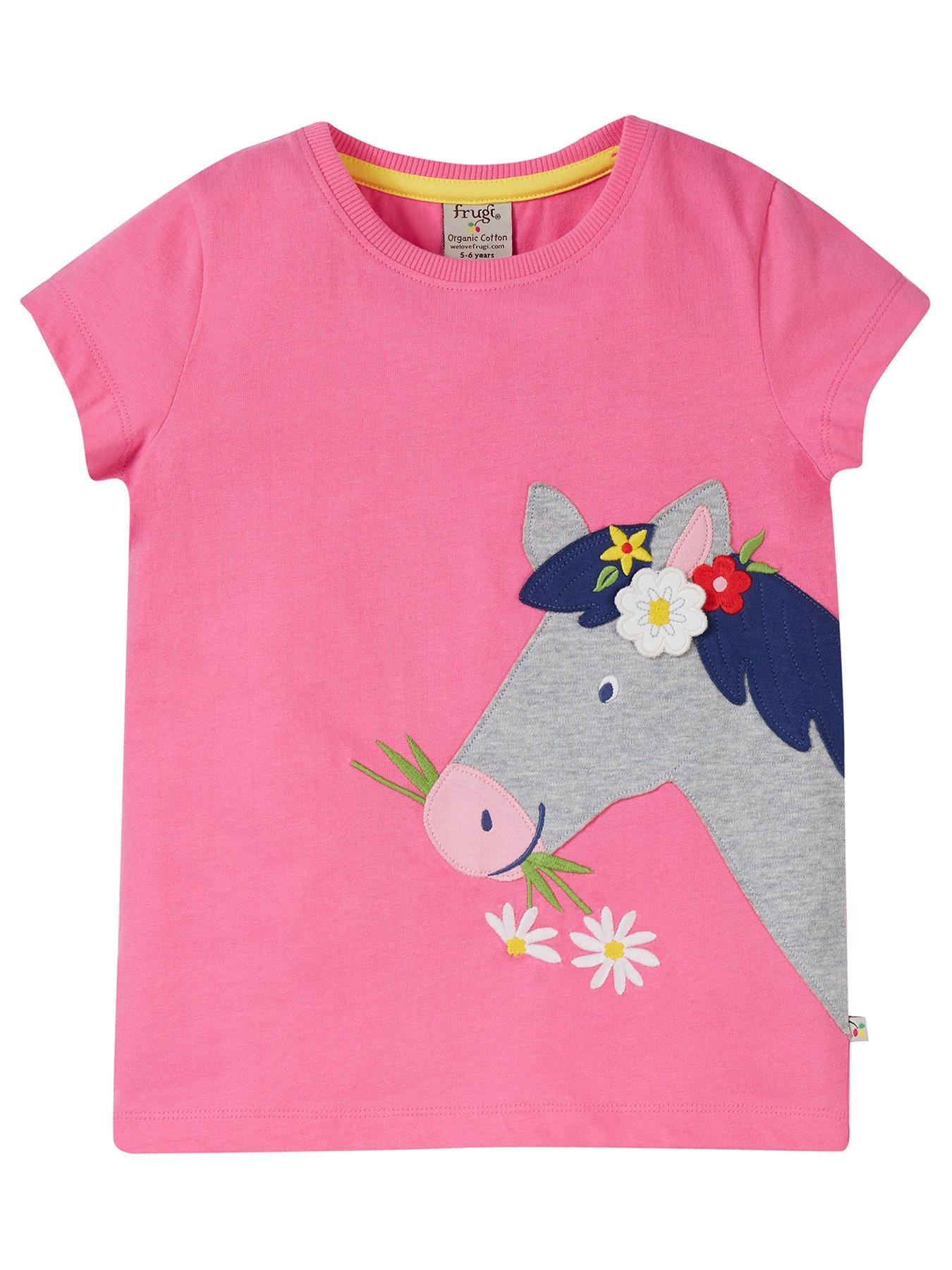 frugi-girls-elise-applique-horse-t-shirt-pink