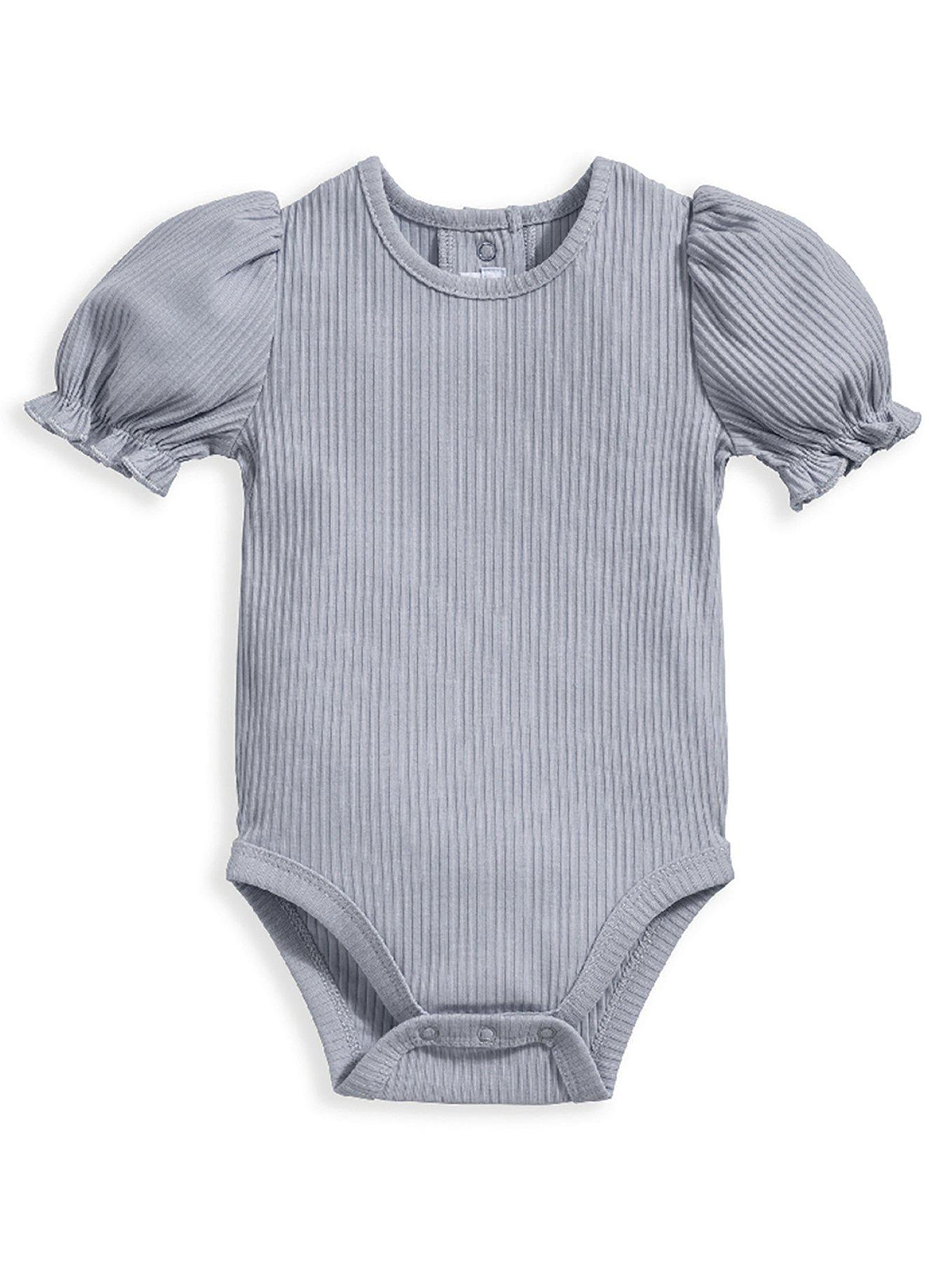 Mamas & Papas Baby Girls Short Sleeve Bodysuit Purple Very.co.uk
