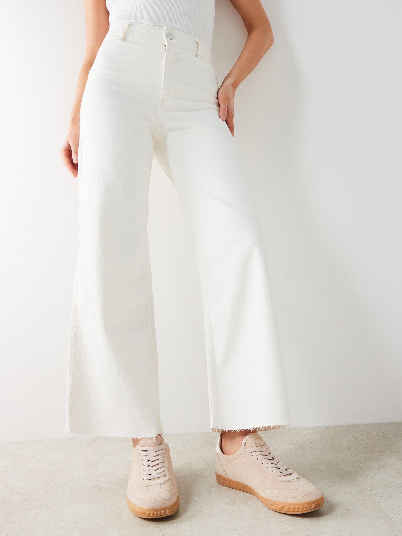 Mango High Waist Culotte Jeans Very