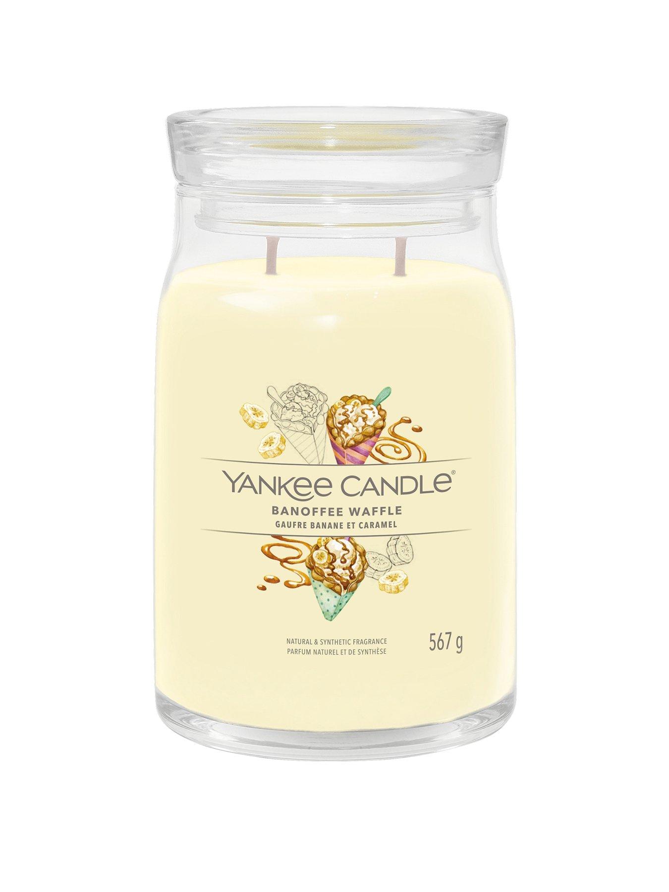 Product photograph of Yankee Candle Signature Large Jar Candle Ndash Banoffee Waffle from very.co.uk