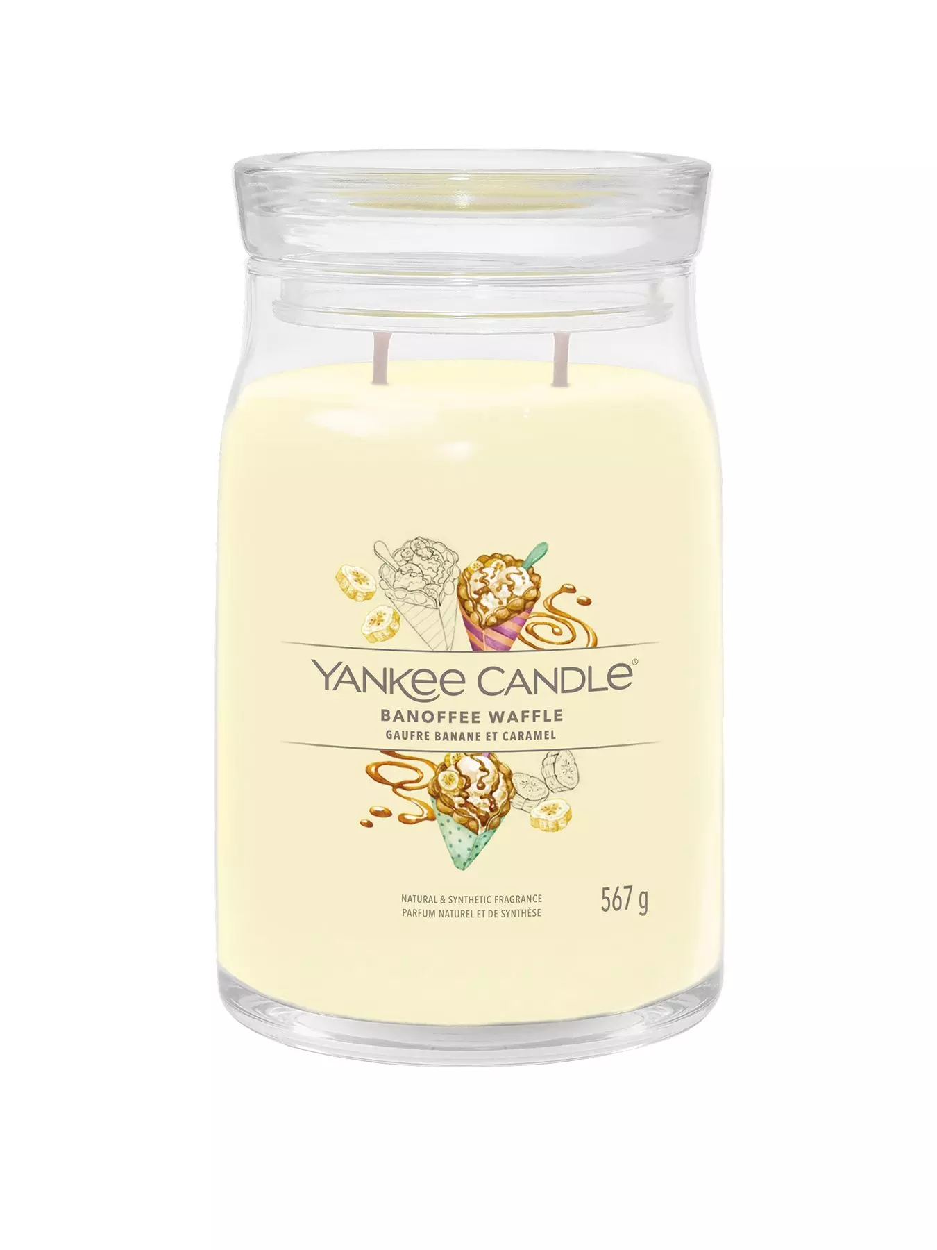 Banoffee Waffle giara media Signature Yankee Candle