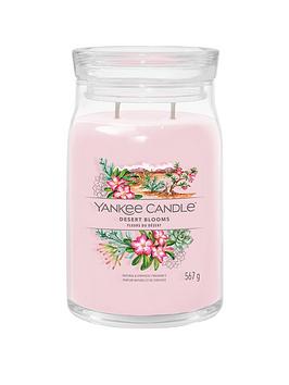 Product photograph of Yankee Candle Signature Large Jar Candle Ndash Desert Blooms from very.co.uk