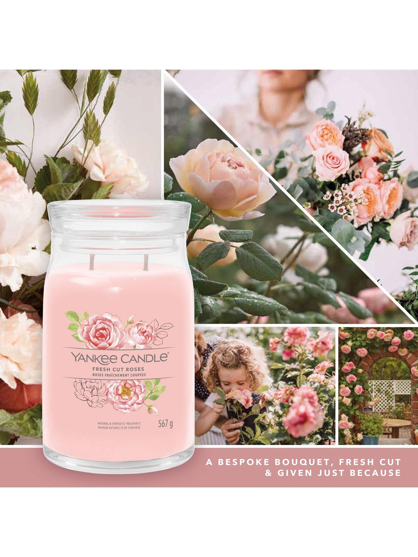  Yankee Candle Fresh Cut Roses Large Jar Candle, Pink