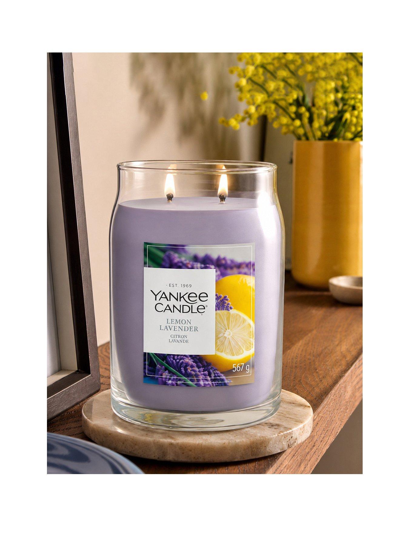 Image 1 of 5 of Yankee Candle Signature Large Jar Candle &ndash; Lemon Lavender