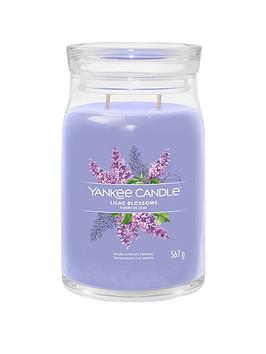 Product photograph of Yankee Candle Signature Large Jar Candle Ndash Lilac Blossoms from very.co.uk