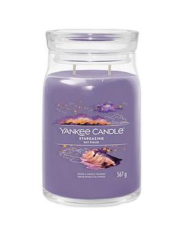 Product photograph of Yankee Candle Signature Large Jar Candle Ndash Stargazing from very.co.uk
