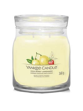 Product photograph of Yankee Candle Signature Medium Jar Candle Ndash Iced Berry Lemonade from very.co.uk