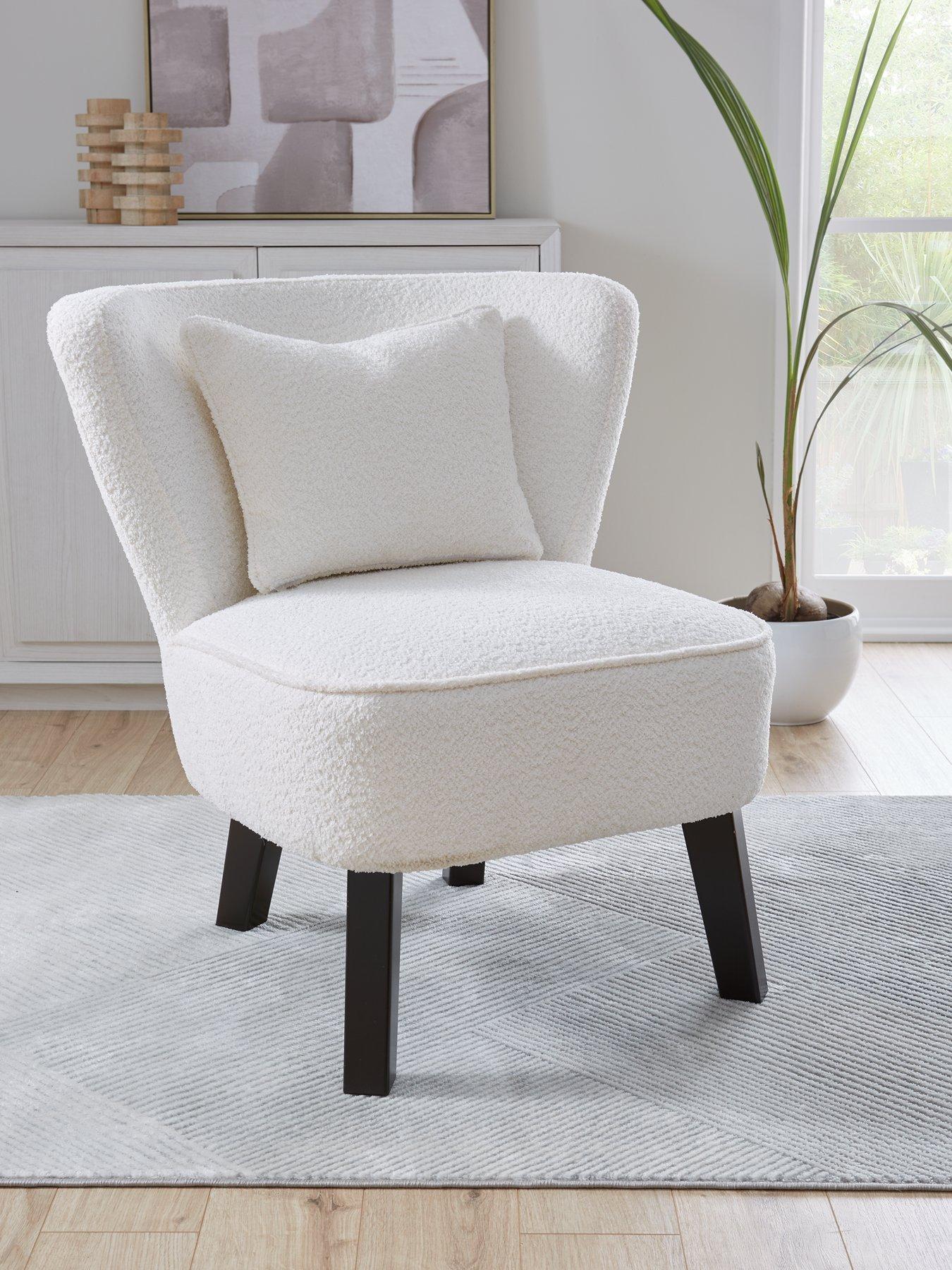 Product photograph of Very Home Retro Boucle Armchair from very.co.uk