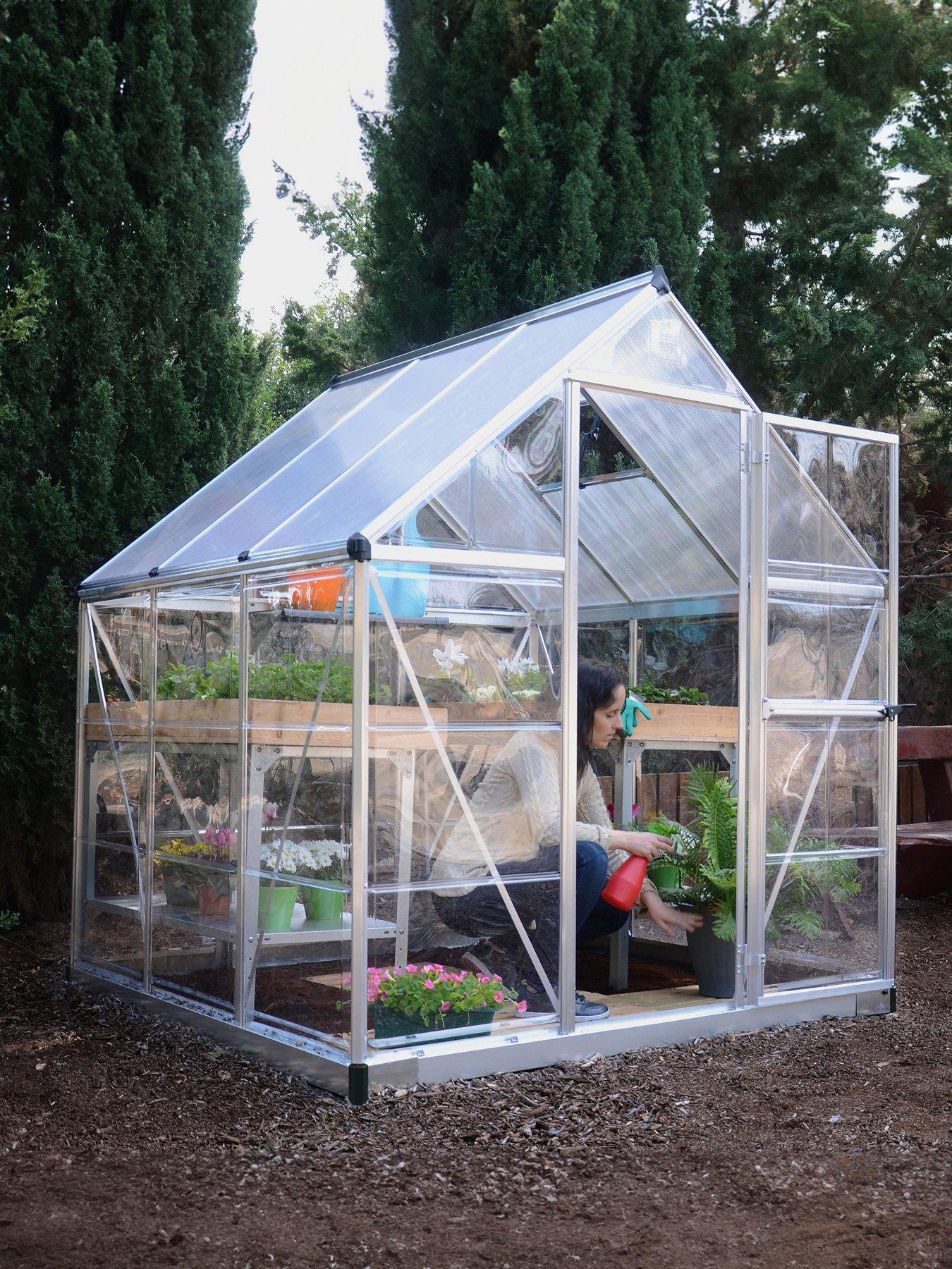 Product photograph of Palram Hybrid 6x6- Silver from very.co.uk