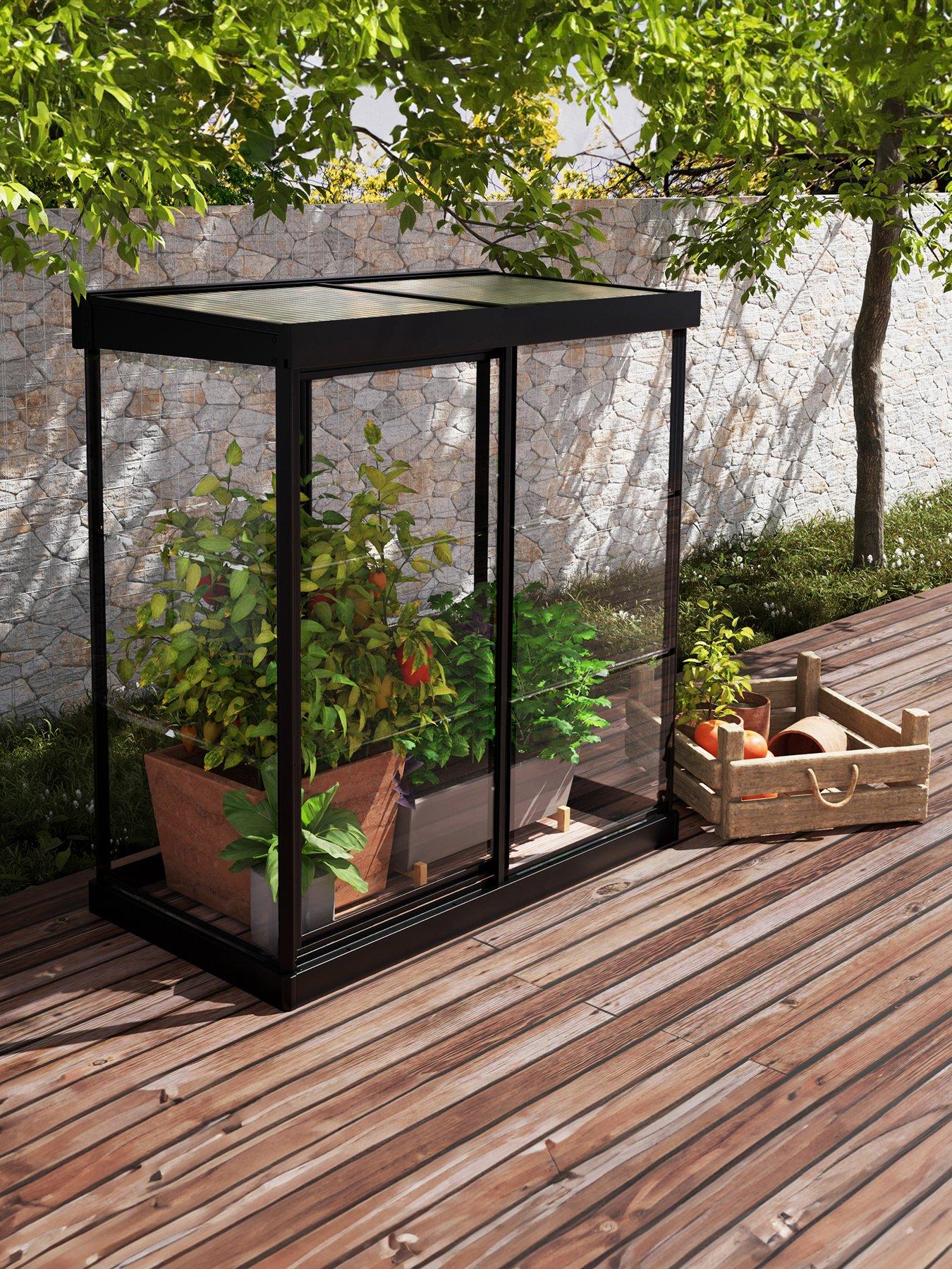 Product photograph of Palram Ivy 4x2- Black from very.co.uk
