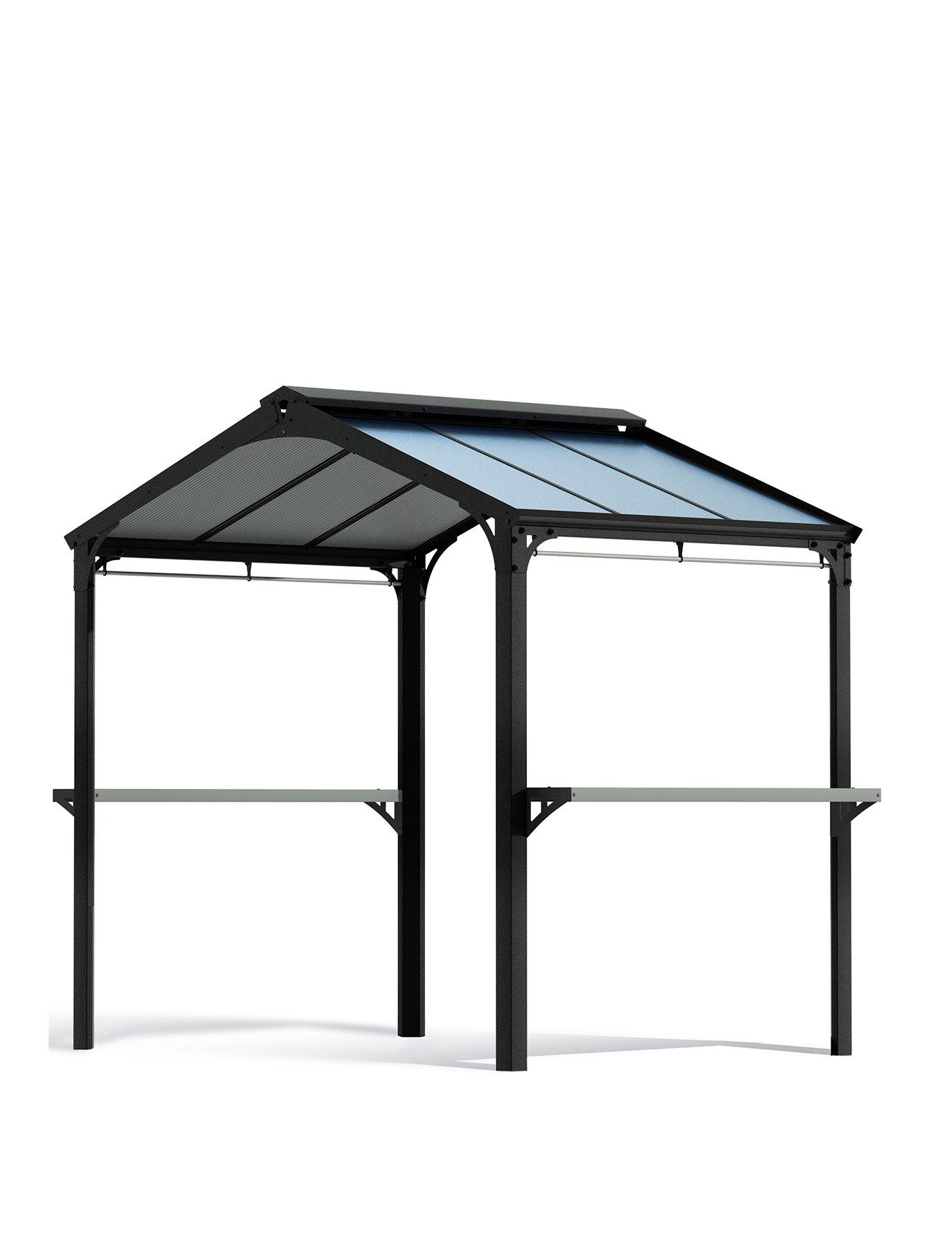 Image 2 of 6 of Palram BBQ Gazebo Garden Austin 2400 - Black