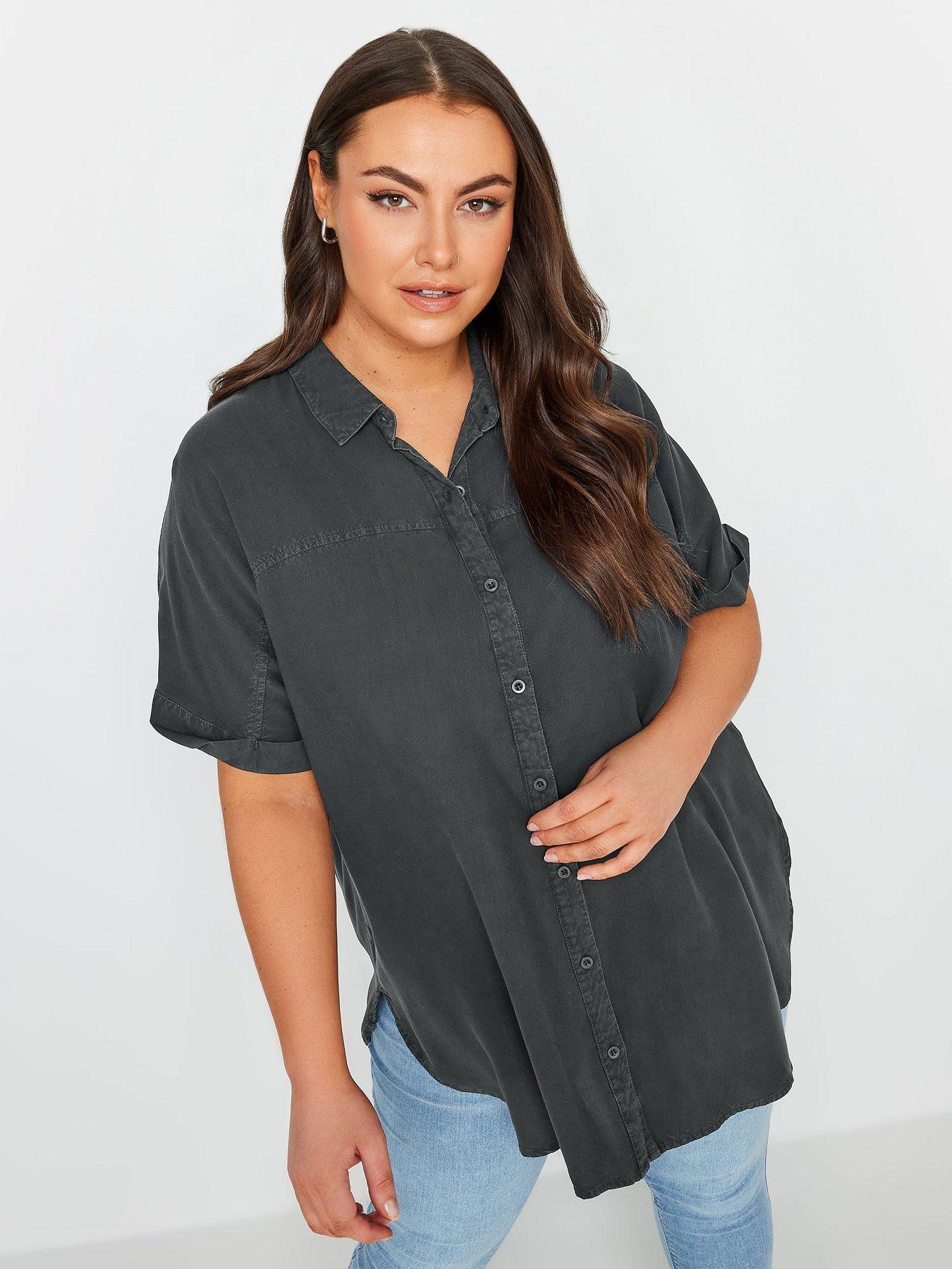 undefined Curve Chambray Shirt Black