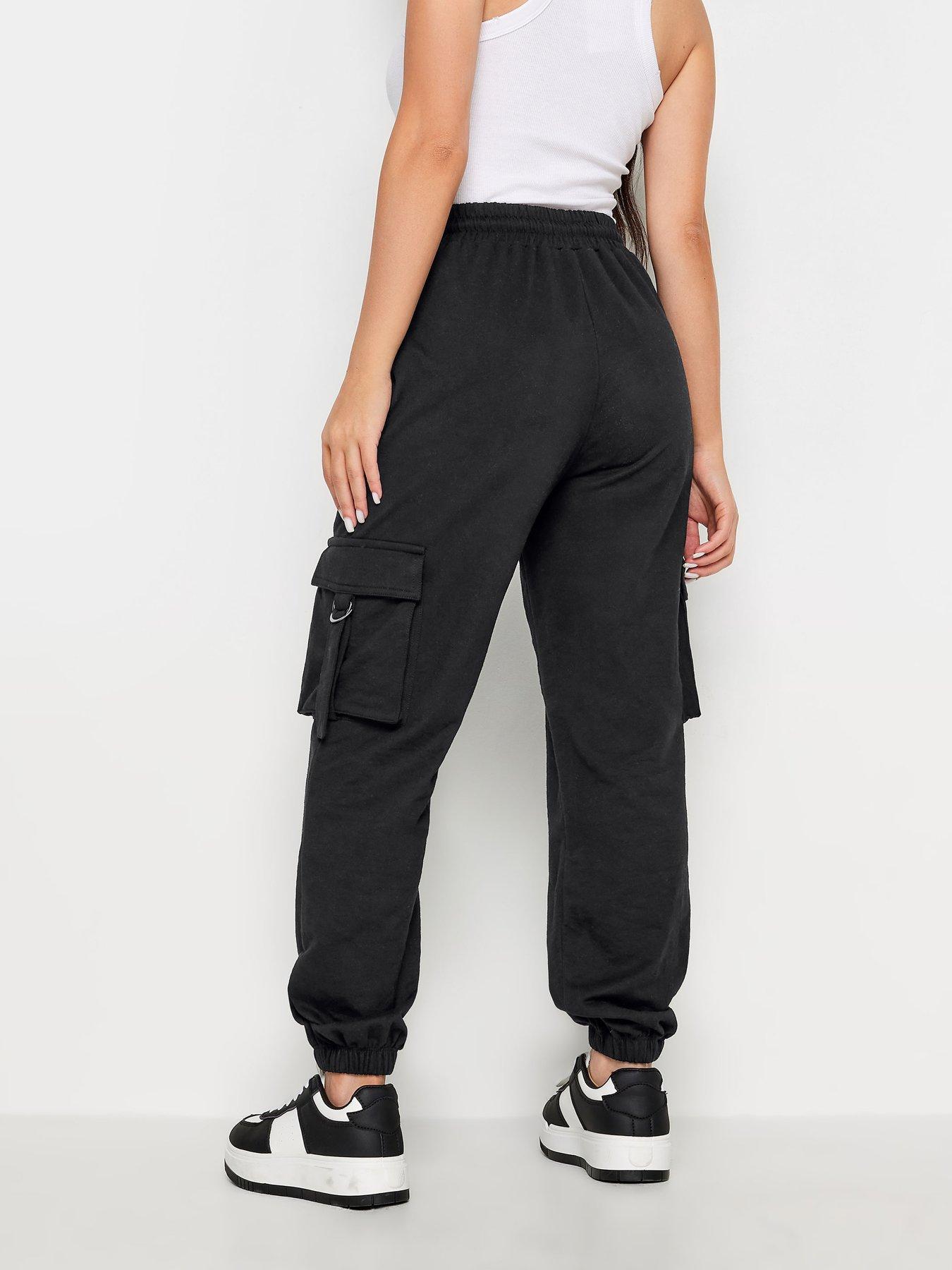 Image 2 of 4 of PixieGirl Petite Black Cargo Jogger