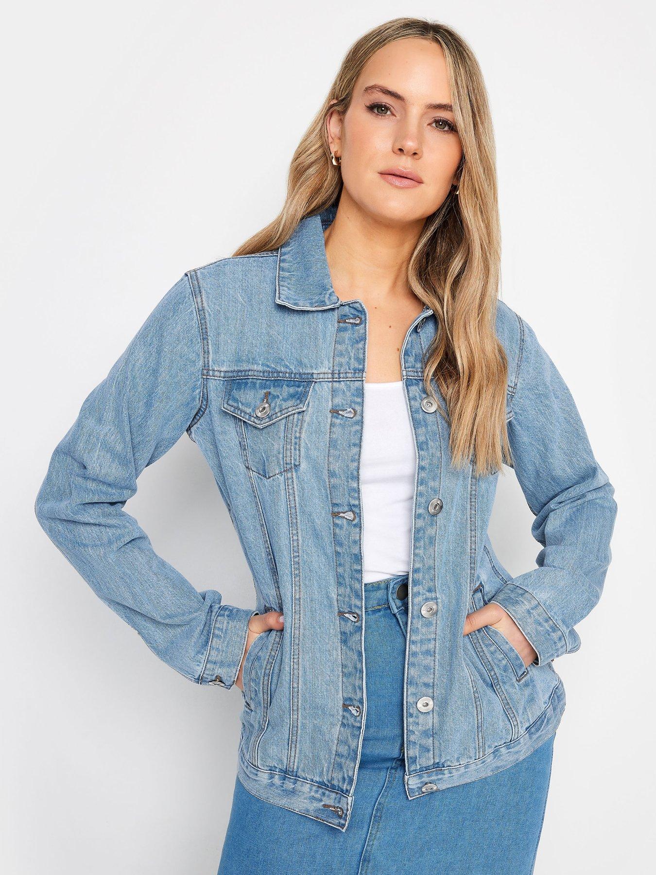 Long Tall Sally Tall Mid Wash Blue Denim Jacket Very