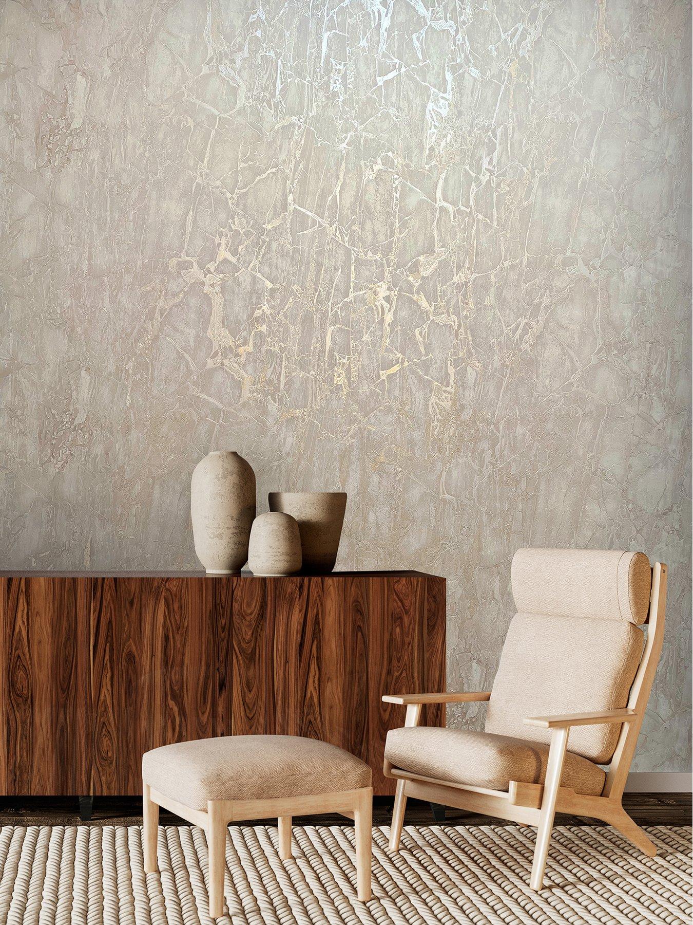 Image 1 of 5 of Rasch Enzo Marble Wallpaper in Taupe