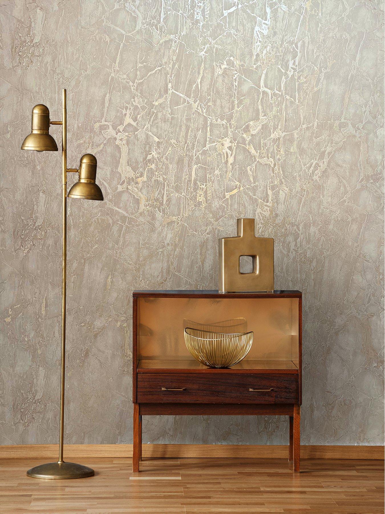 Image 5 of 5 of Rasch Enzo Marble Wallpaper in Taupe