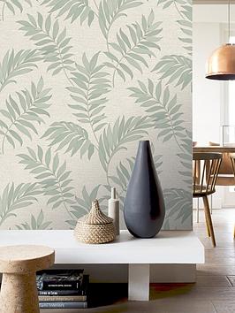 Product photograph of Rasch Sumatra Palm Green Wallpaper from very.co.uk