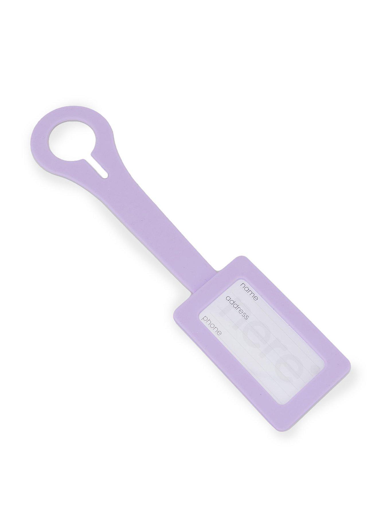 Nere Stori Luggage Tags Purple Rose very.co.uk