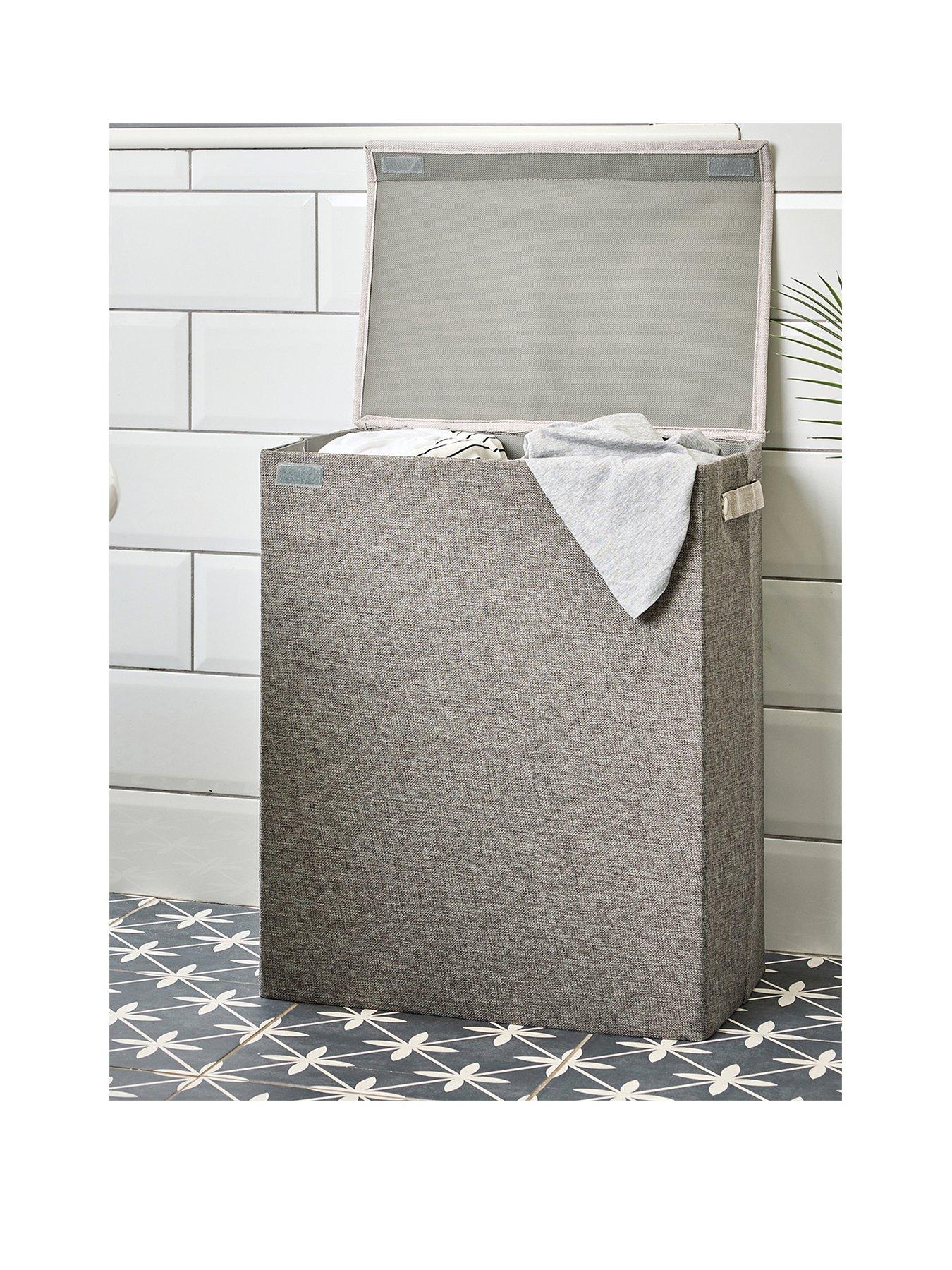 Product photograph of Minky Extra Large Laundry Bin from very.co.uk