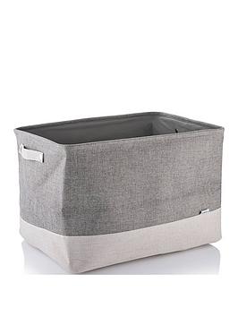 Product photograph of Minky Rectangular Laundry Hamper - 78 Litre from very.co.uk