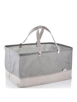 Product photograph of Minky Waterproof Laundry Basket With Handle from very.co.uk