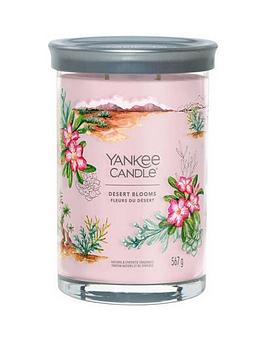 Product photograph of Yankee Candle Signature Large Tumbler Candle Ndash Desert Blooms from very.co.uk