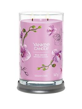 Product photograph of Yankee Candle Signature Large Tumbler Candle Ndash Wild Orchid from very.co.uk