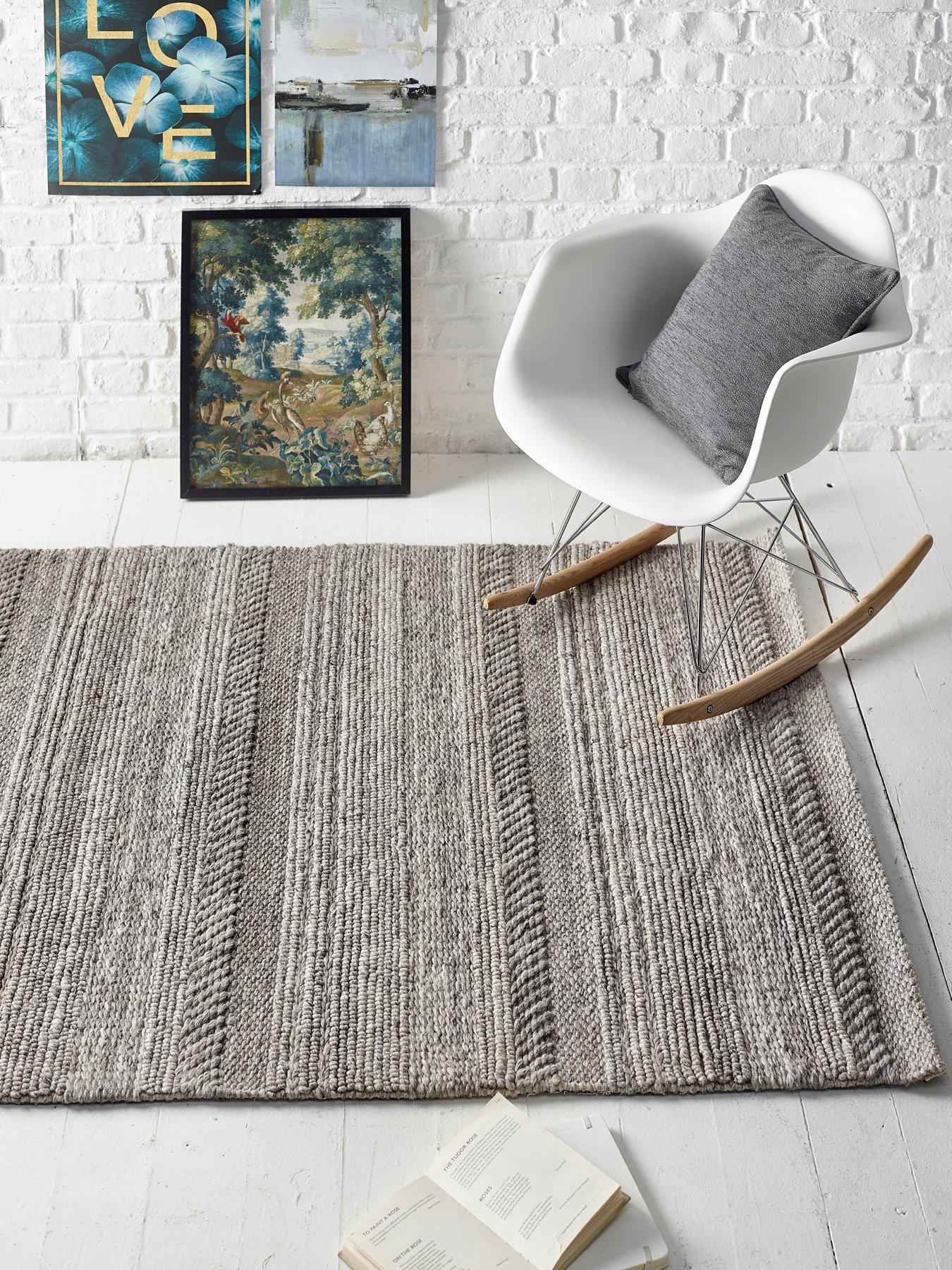 Very Home Chunky Knit Rug - Cream