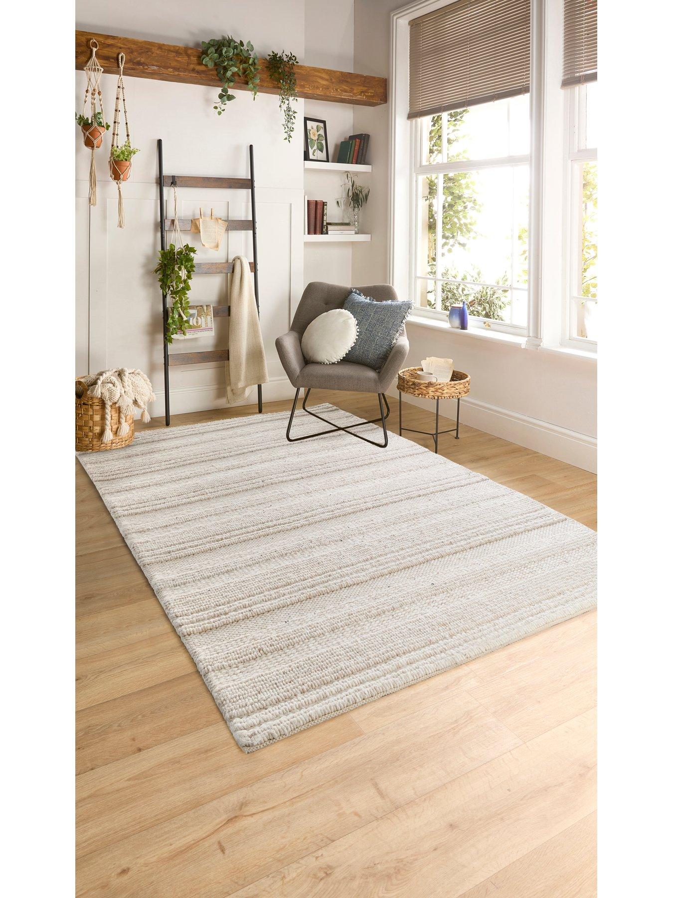 undefined Chunky Knit Rug - Cream