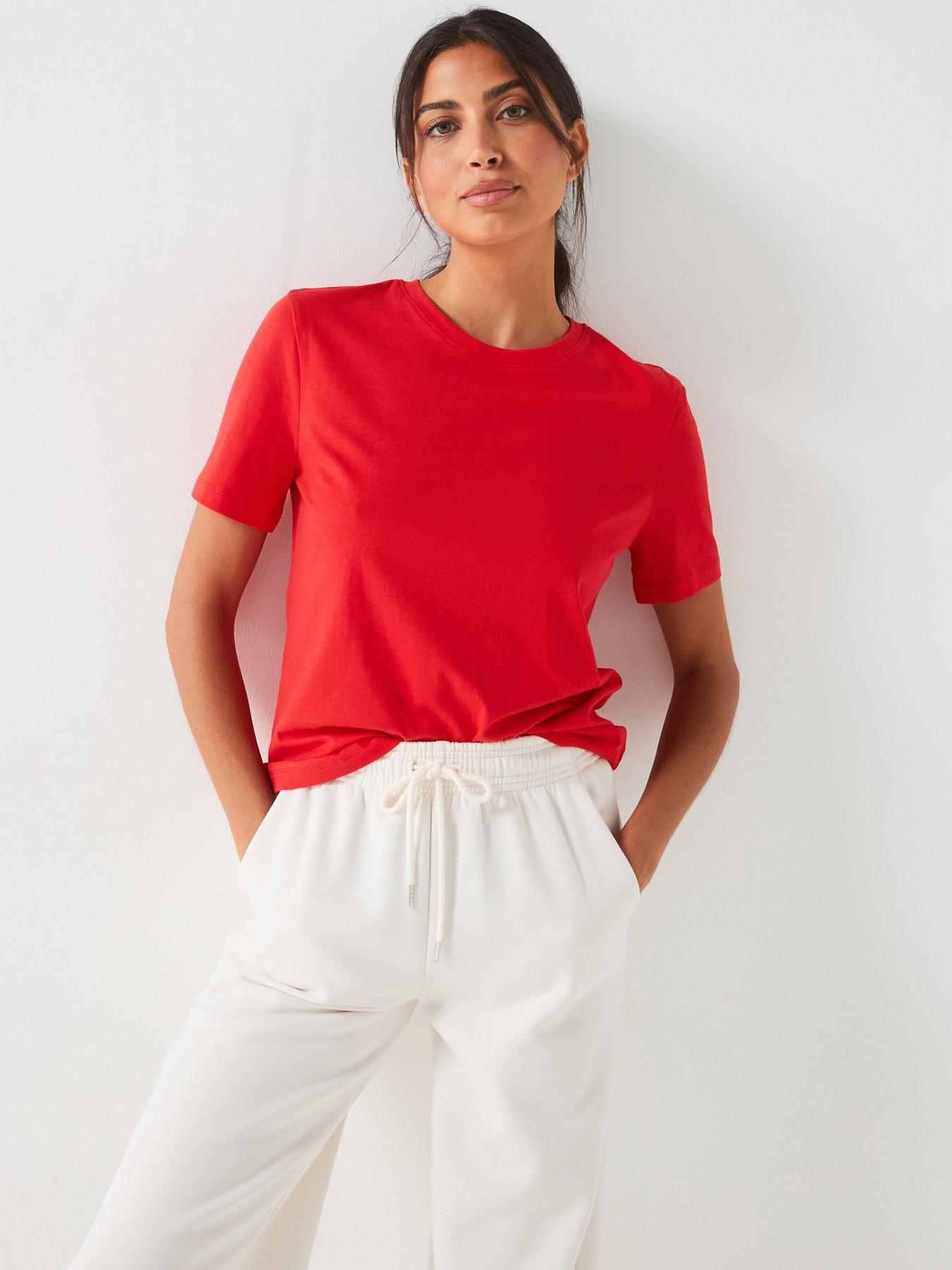 6599 Orange Crew Neck T-Shirt
