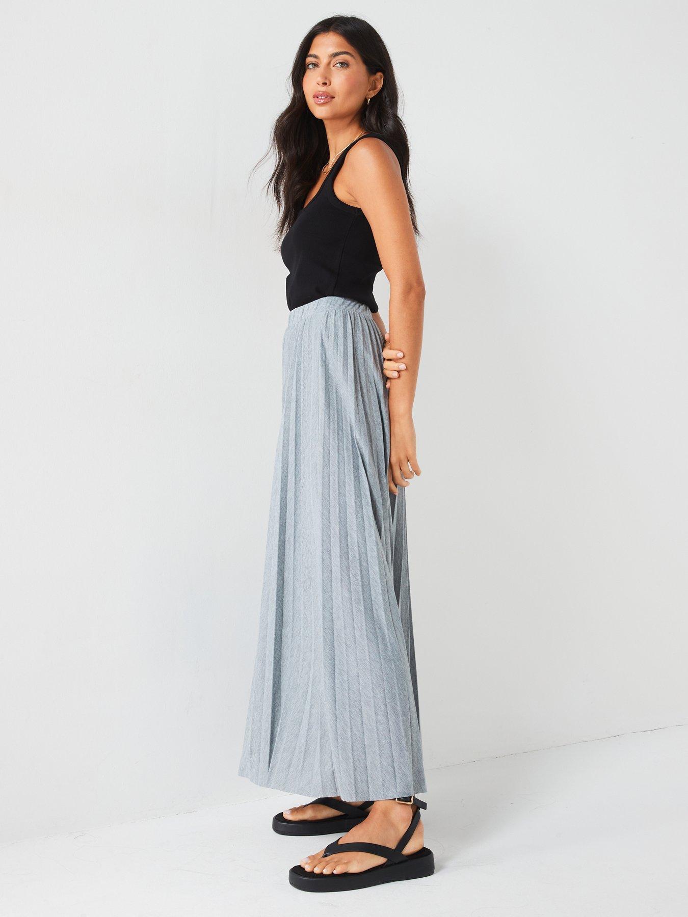 V by Very Pleated Jersey Skirt Very