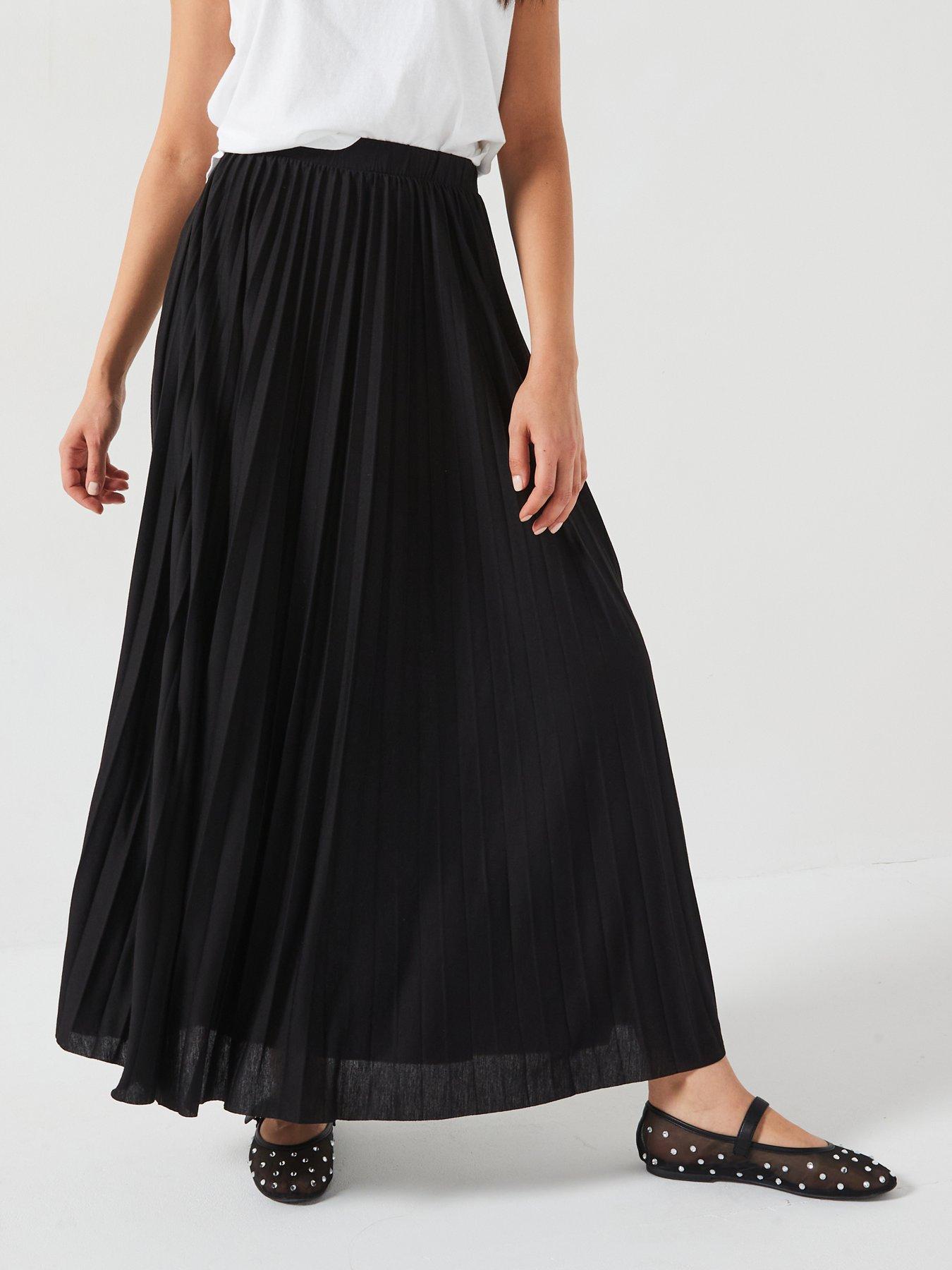 Ladies black maxi skirt uk best sale