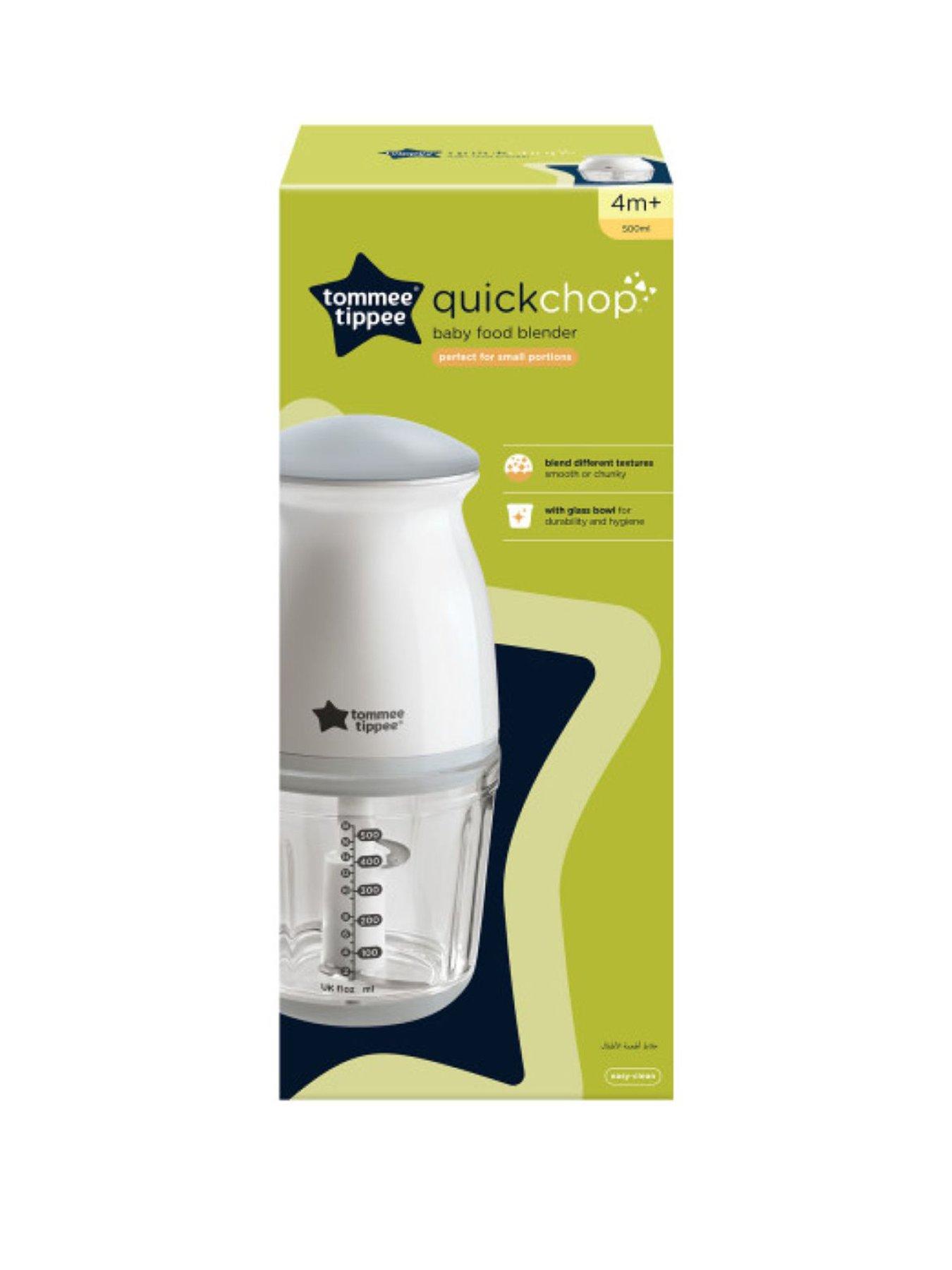 Tommee Tippee Quick-Chop Mini Baby Food Blender White Very