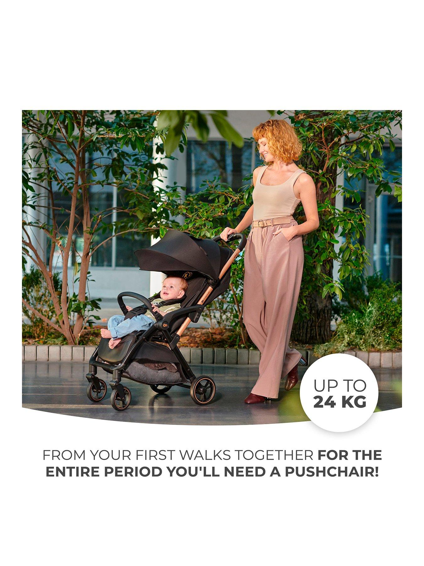 Image 3 of 8 of Kinderkraft Apino Compact Stroller - Raven Black