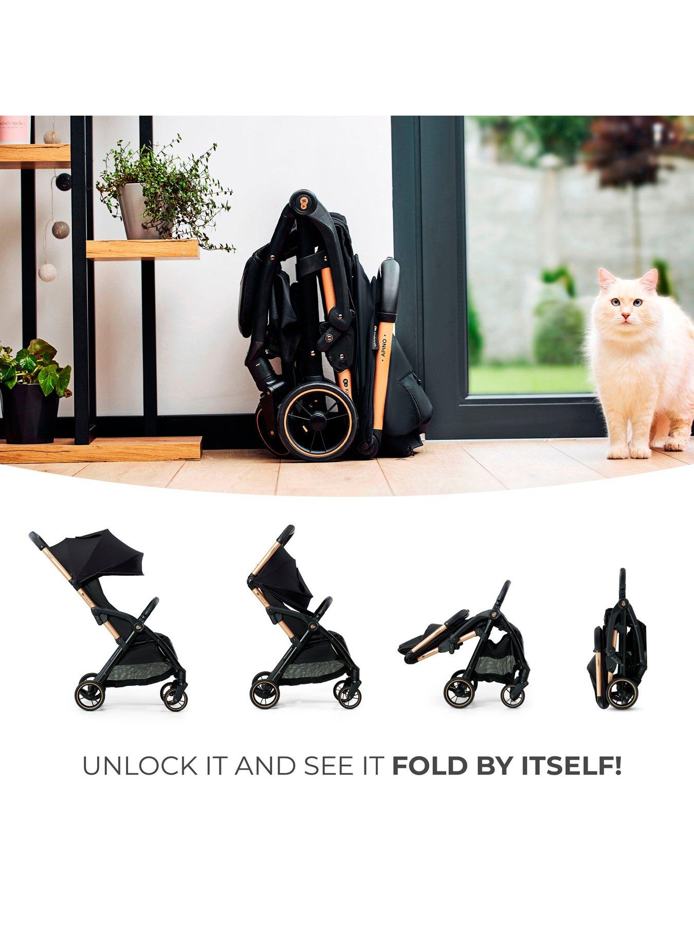 Image 3 of 7 of Kinderkraft Apino Compact Stroller - Dove Grey